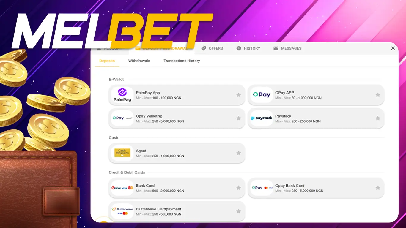 Transferts sécurisés Melbet CI